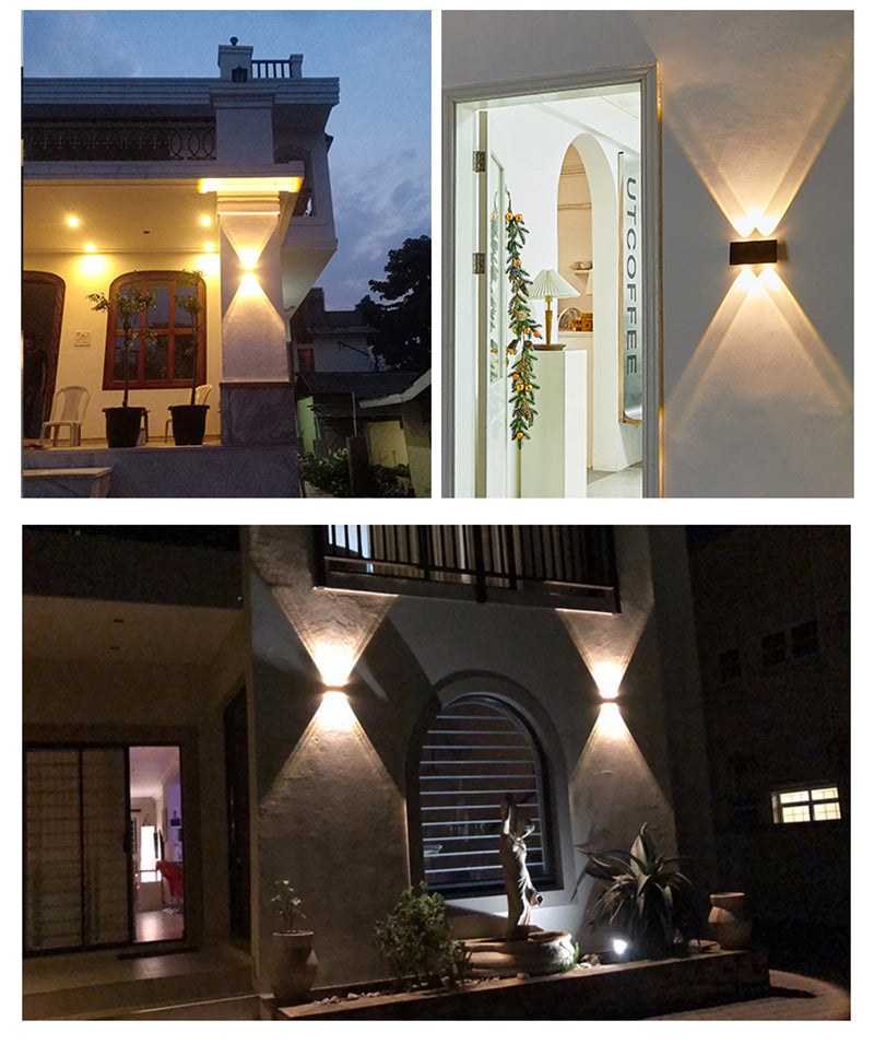 Solar Wall Light  Modern Dual LED Outdoor Lamp - Product detail 8