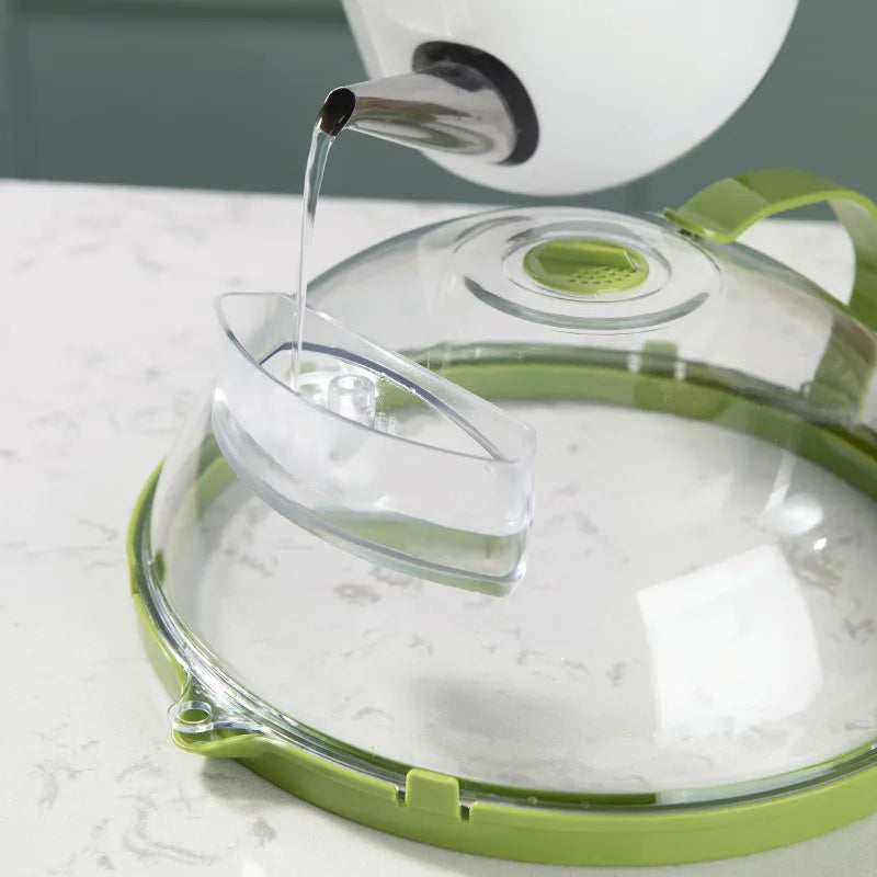 Microwave Food Cover  Steam Vent Splatter Guard With Handle - Product detail 7