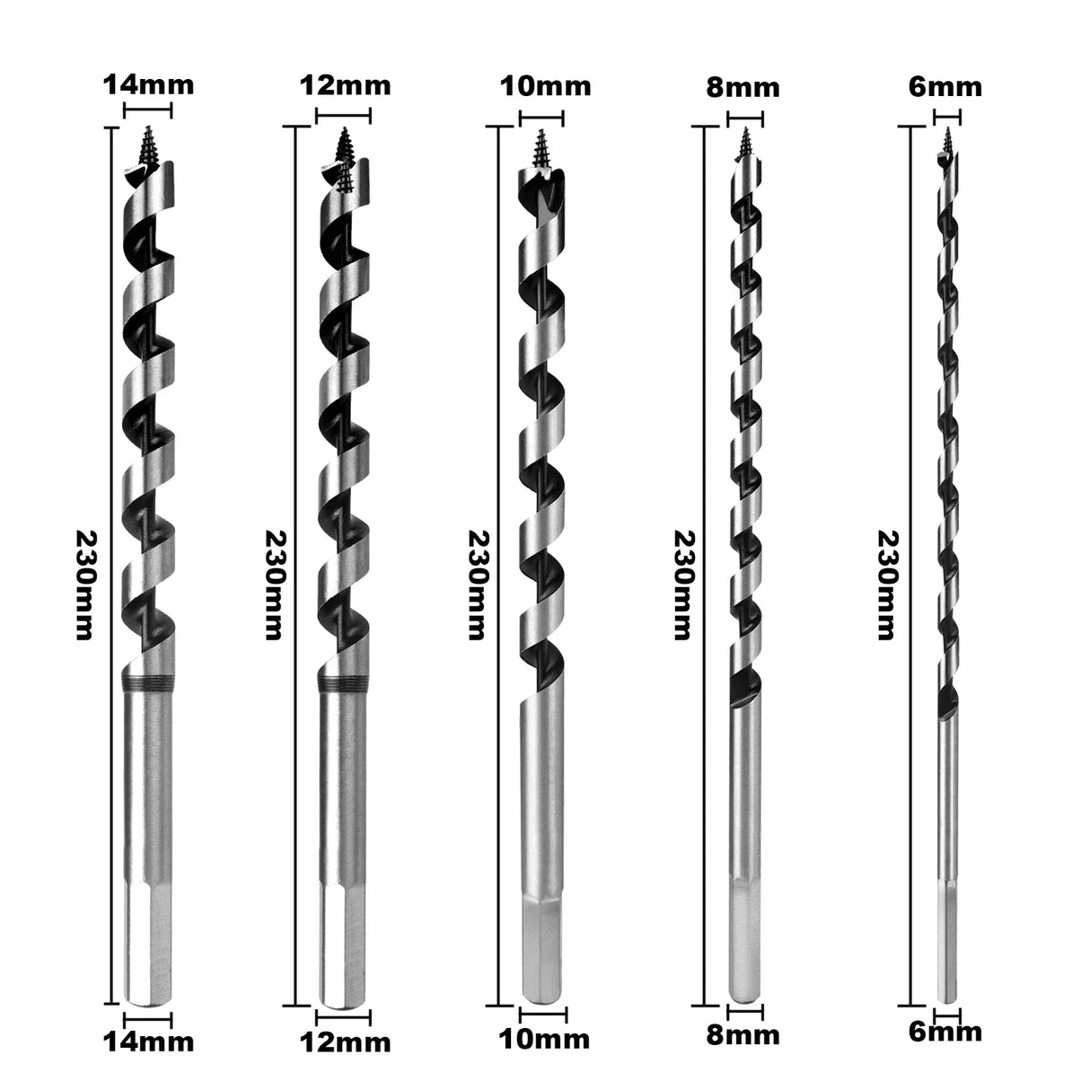 Professional Wood Drill Bit  Extended Hex Shank Design - Product example