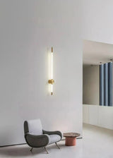 Modern LED Wall Light  Linear Brass and White Design - Product detail 11