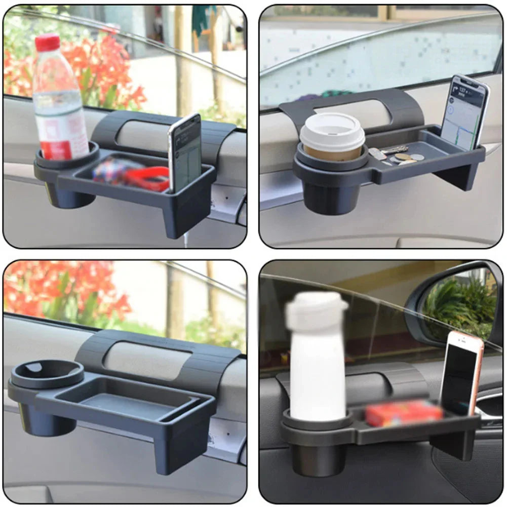 Car Door Storage Organizer  Multi-Function Cup Holder With Phone Slot - Product example