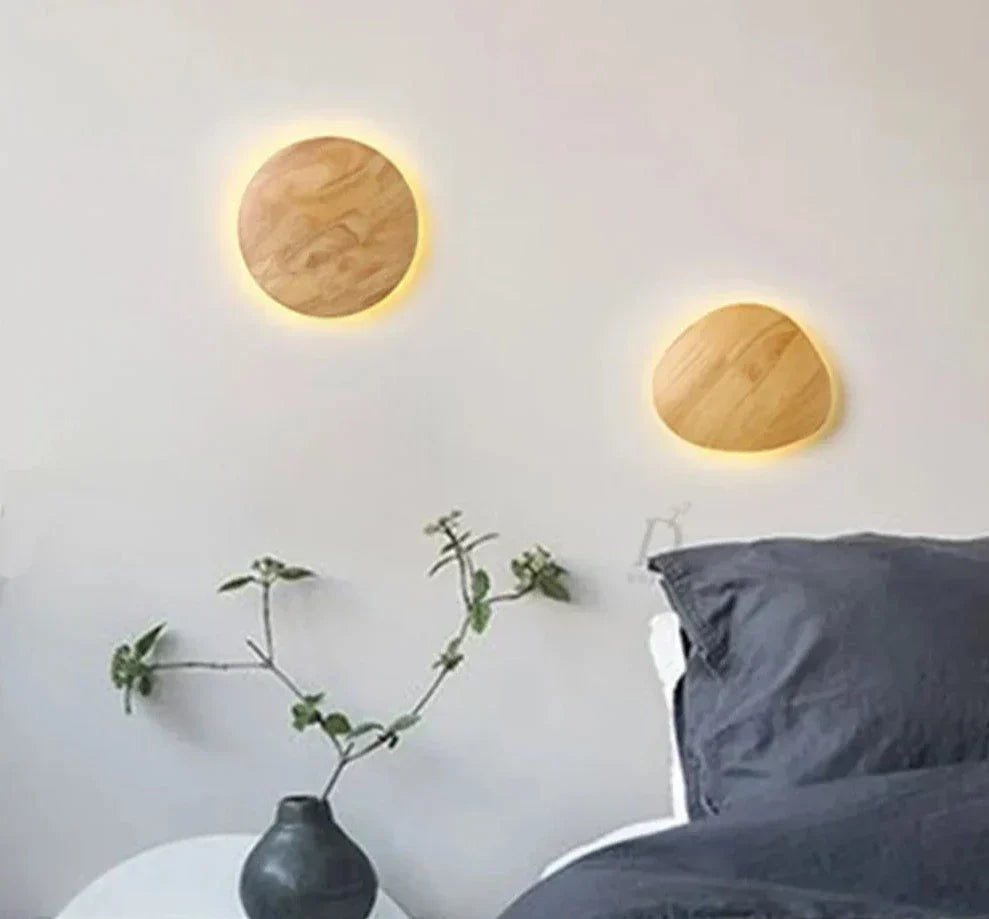 Modern Wooden Wall Light  Natural Aluminum Finish - Product detail 4