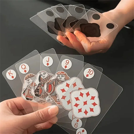 Clear Playing Cards  Waterproof PVC Deck Design - Product showcase