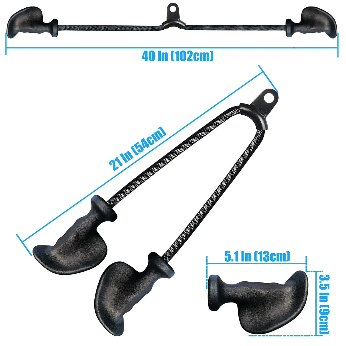 Professional Triceps Rope  Ergonomic 120cm Cable Attachment - Product detail 11