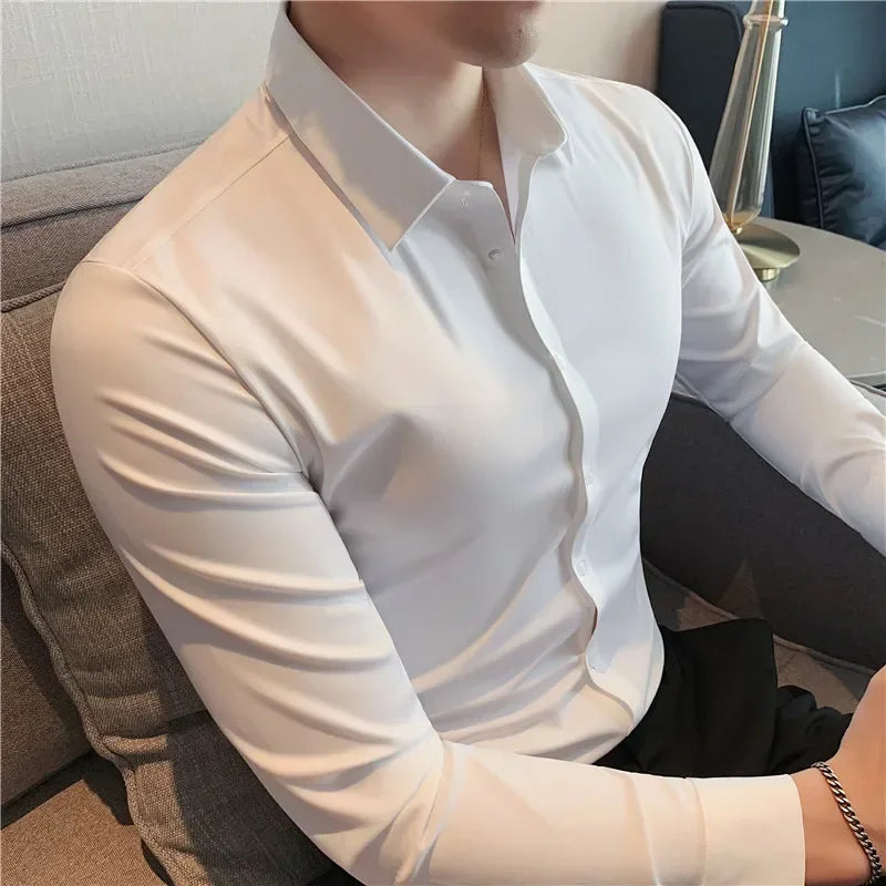 Professional Stretch Dress Shirt  Moisture-Wicking Comfort Fit - Product detail 6