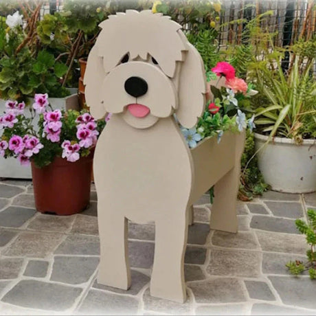 Boston Terrier Planter  Decorative Garden Dog Sculpture - Product detail 17