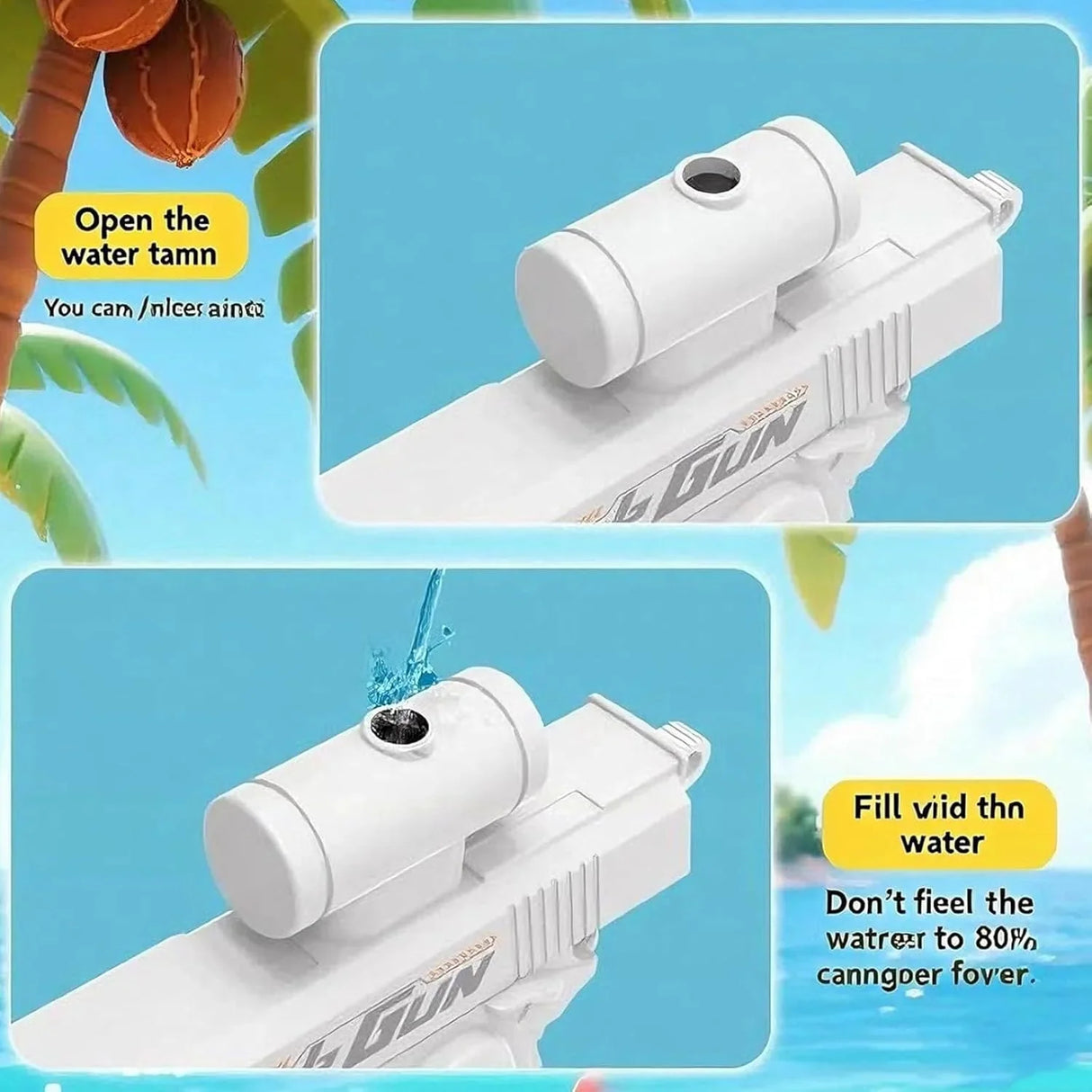Two-Way Water Gun  Dual Spray Action Pistol - Product detail 8