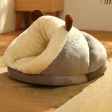 Cozy Pet Slipper Bed  Plush Coral Fleece Winter Nest - Product detail 6