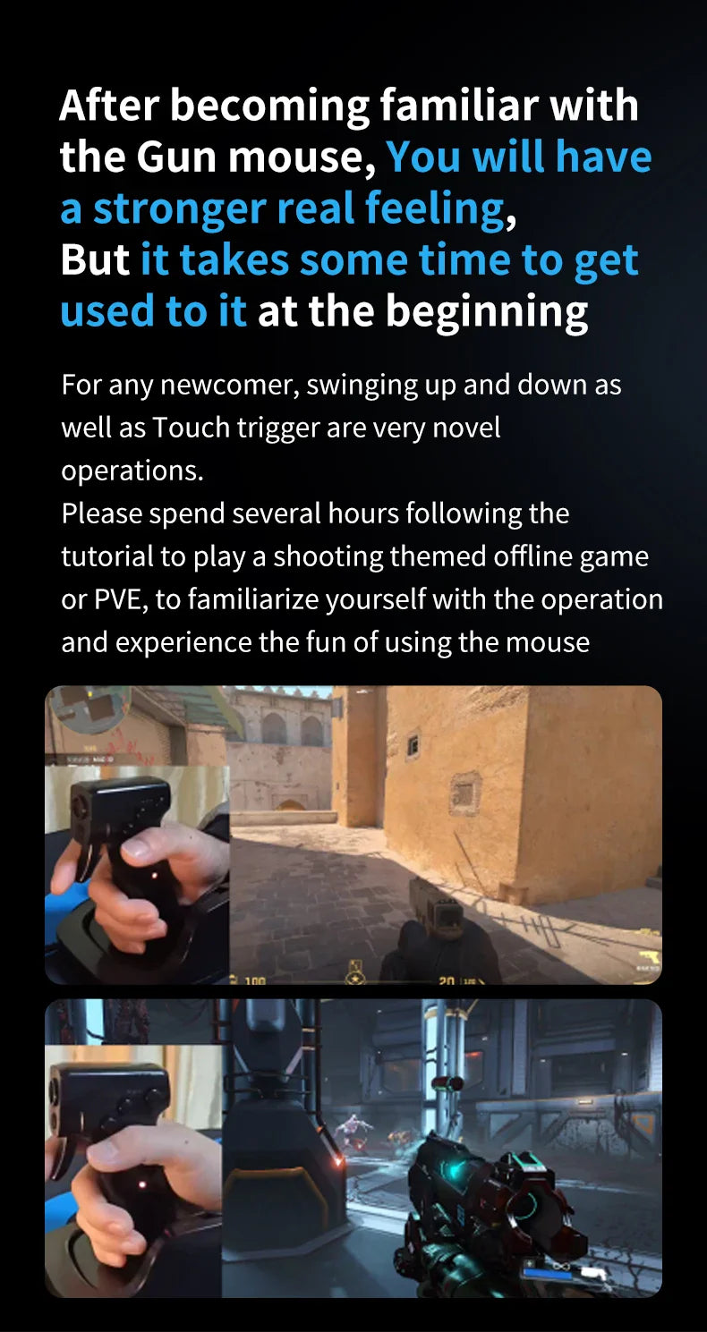 Gaming Gun Mouse  Ergonomic Pistol-Style Design - Product detail 11