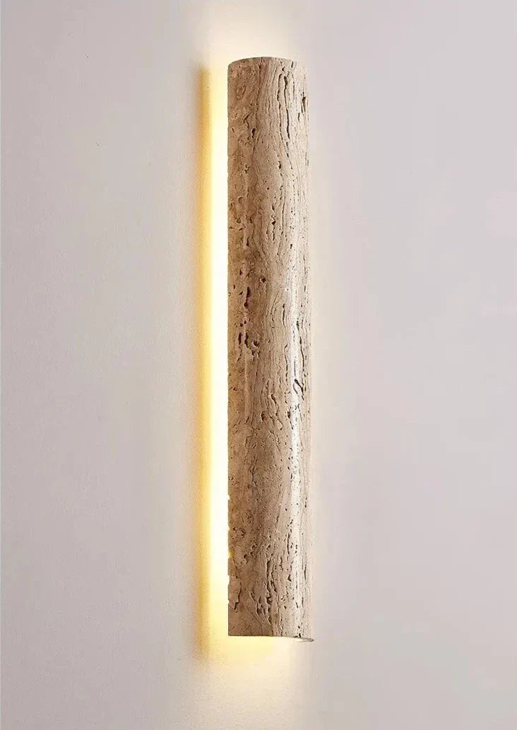 Outdoor Wall Lamp  Natural Travertine Stone LED Light - Product detail 8