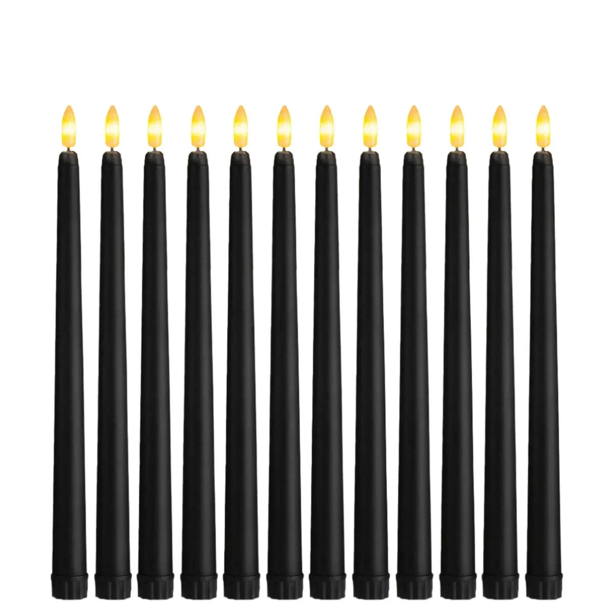 LED Black Taper Candles  Flameless Gothic Dining Decor - Product detail 7