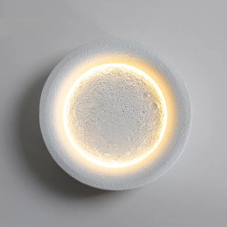 Modern Moon Wall Light  Wabi Sabi Textured Design - Product detail 12