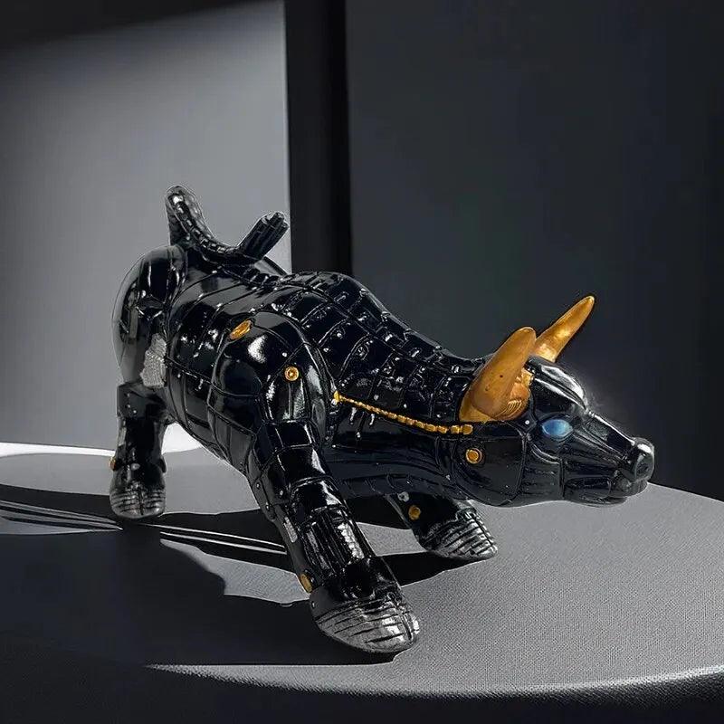 Golden Bull Sculpture  Financial Success Symbol - Product detail 4