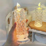 Crystal LED Candle Light  Remote Control Flameless Design - Detailed view
