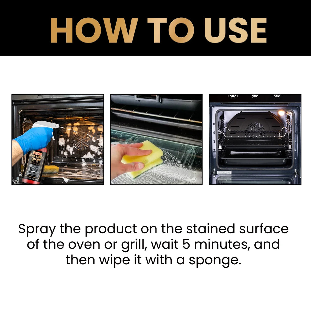 Professional Oven Cleaner  Heavy-Duty Grease Removal Spray - Product detail 4