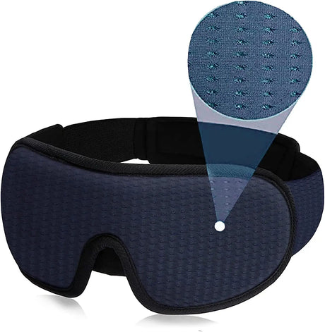 3D Sleep Eye Mask  Breathable Padded Light Blocking Design - Product detail 9