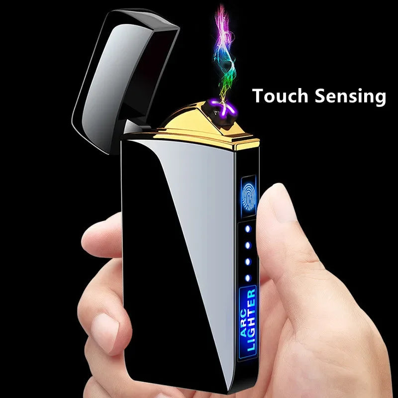 Plasma Arc Lighter  Blue Metal Double Arch Design - Product detail 5