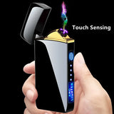 Plasma Arc Lighter  Blue Metal Double Arch Design - Product detail 5