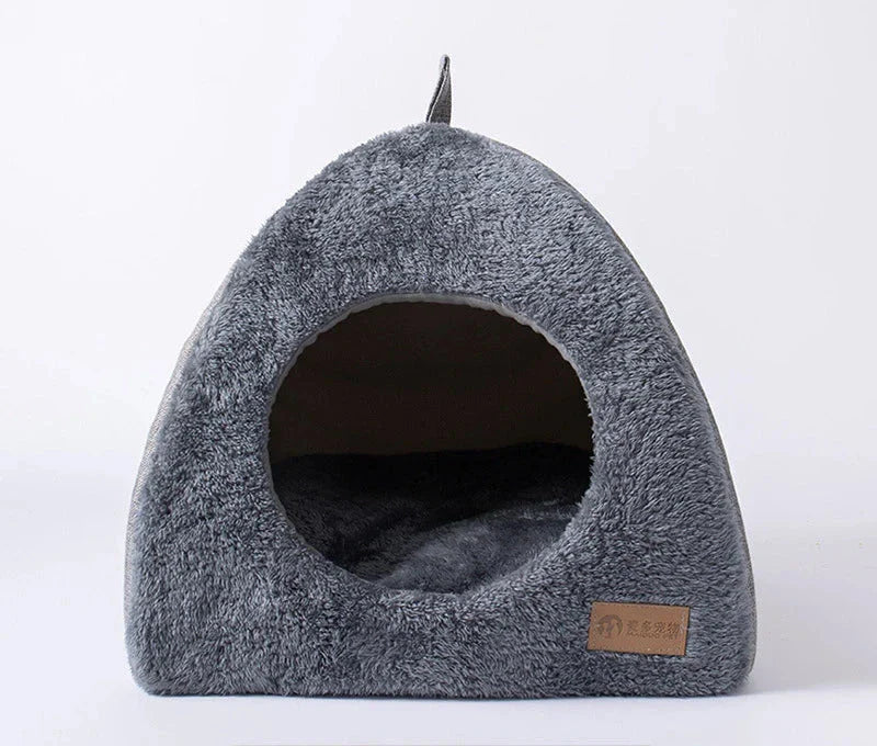 Plush Cat House  Triangular Velvet Pet Shelter - Product detail 5