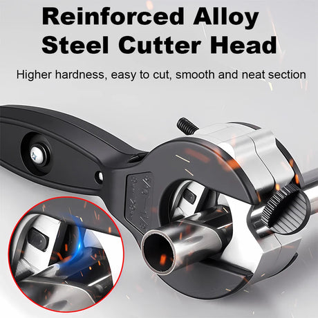 Professional Pipe Cutter  Ratchet Mechanism Steel Blade - Product showcase