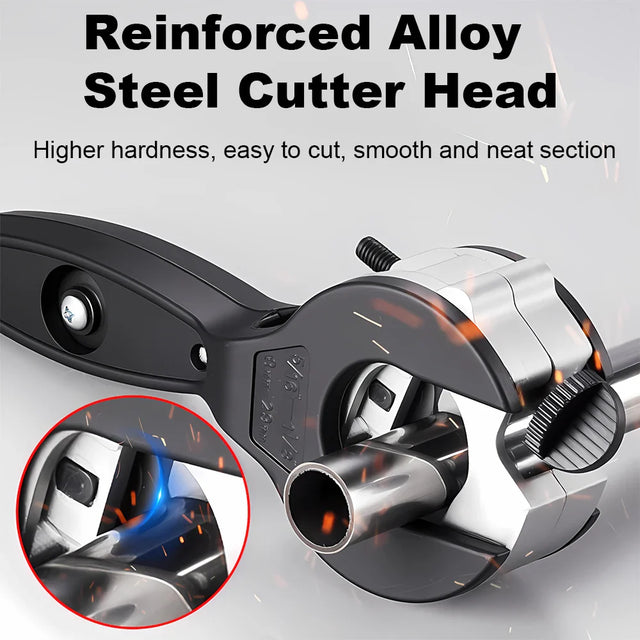 Professional Pipe Cutter  Ratchet Mechanism Steel Blade - Product showcase