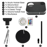 Modern Portable Hookah  LED Illuminated Acrylic Design - Product example