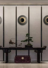 Modern LED Wall Light  Textured Carbon Ring Design - Product detail 4