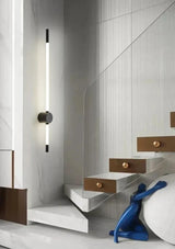 Vertical LED Wall Lamp  Brushed Brass and White Design - Product detail 12