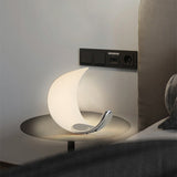 Modern LED Table Lamp  Curved Metal Crescent Design - Product detail 4