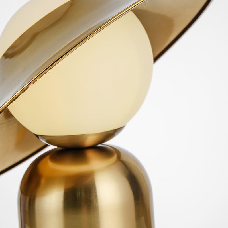 Nordic Table Lamp  Saturn Ring Gold Metal Design - Product detail 10