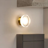 Modern LED Wall Light  Round Glass Diffuser With Gold Base - Product detail 4