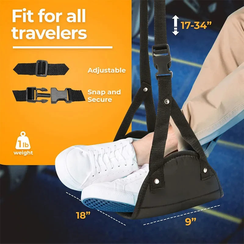 Travel Footrest Hammock  Portable Leg Support With Carry Bag - Product detail 6