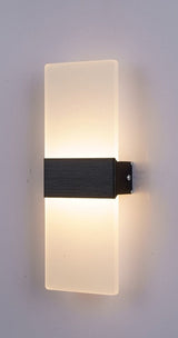 Modern Wall Sconce  Minimalist Acrylic Panel with Gold Accent - Product detail 12