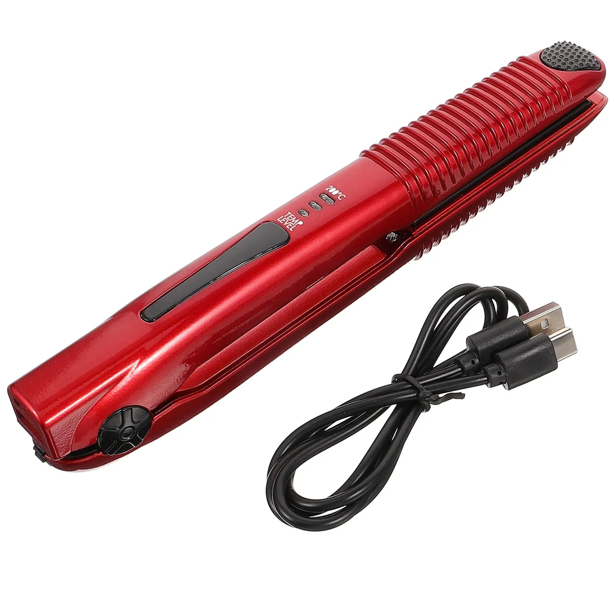Portable Hair Styling Wand  USB Rechargeable 3-Temperature Tool - Detailed view