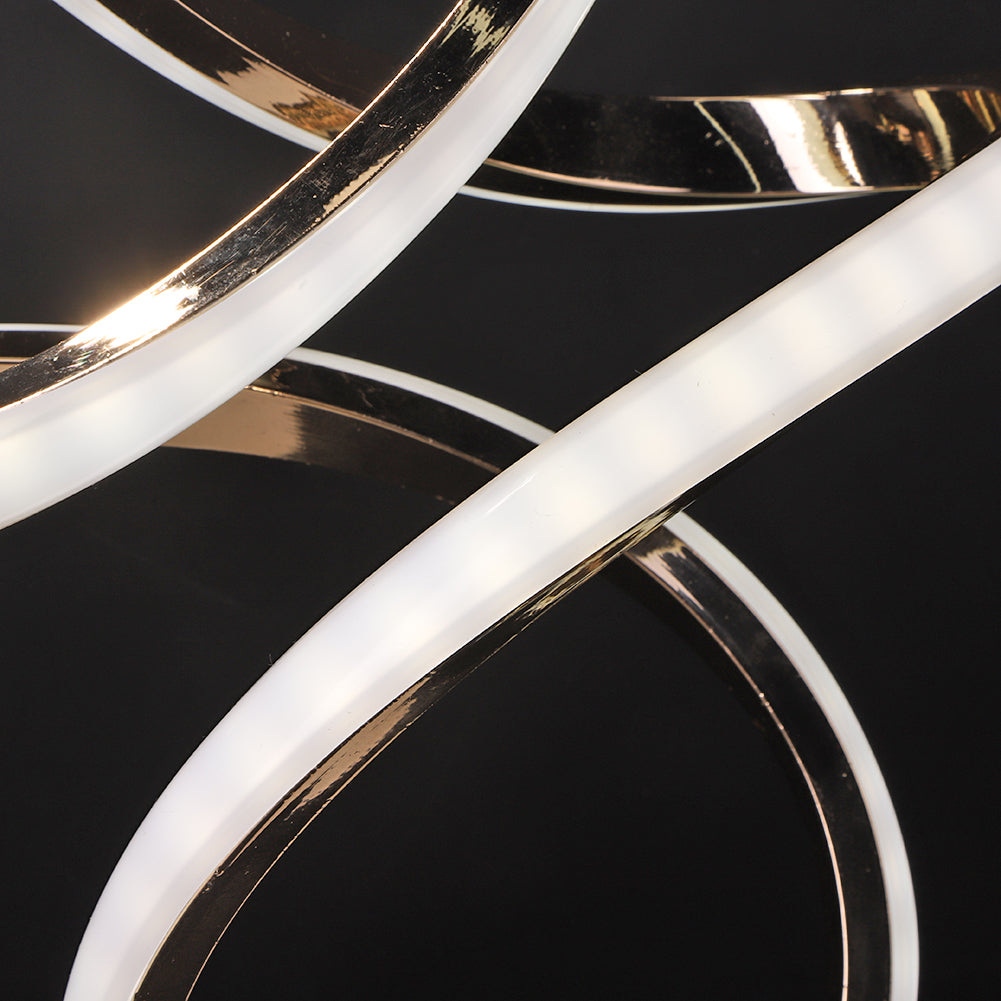 Modern LED Table Lamp  Spiral Aluminum Design - Product detail 4