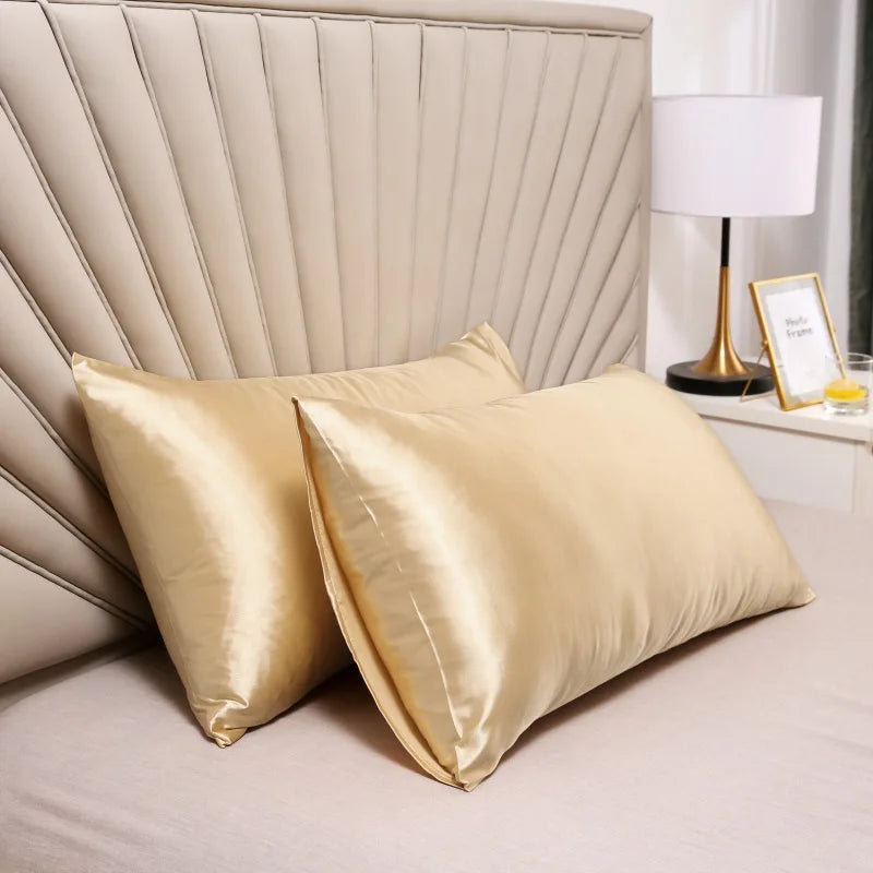 Mulberry Silk Pillowcase  22 Momme Pure Silk for Hair and Skin - Detailed view