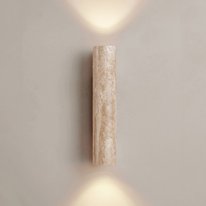 Modern Wall Sconce  Natural Marble Cylinder Design - Product detail 5