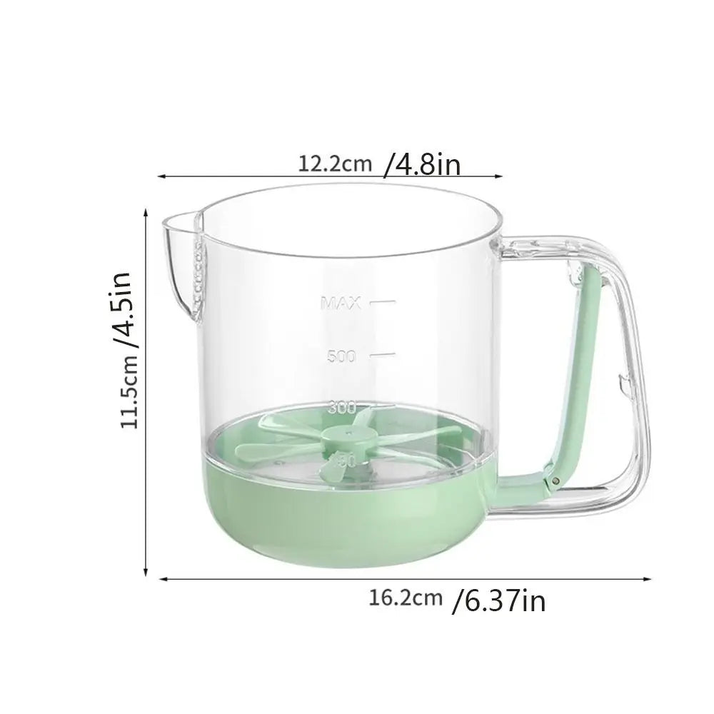Kitchen Mixing Cup  Manual Stirring Beater With Spring Handle - Product detail 7