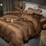 Egyptian Cotton Duvet Set  Premium Embroidered Bedding Collection - Product detail 5