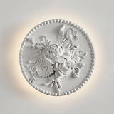 Vintage Wall Lamp  French Round Floral Relief Design - Product detail 8