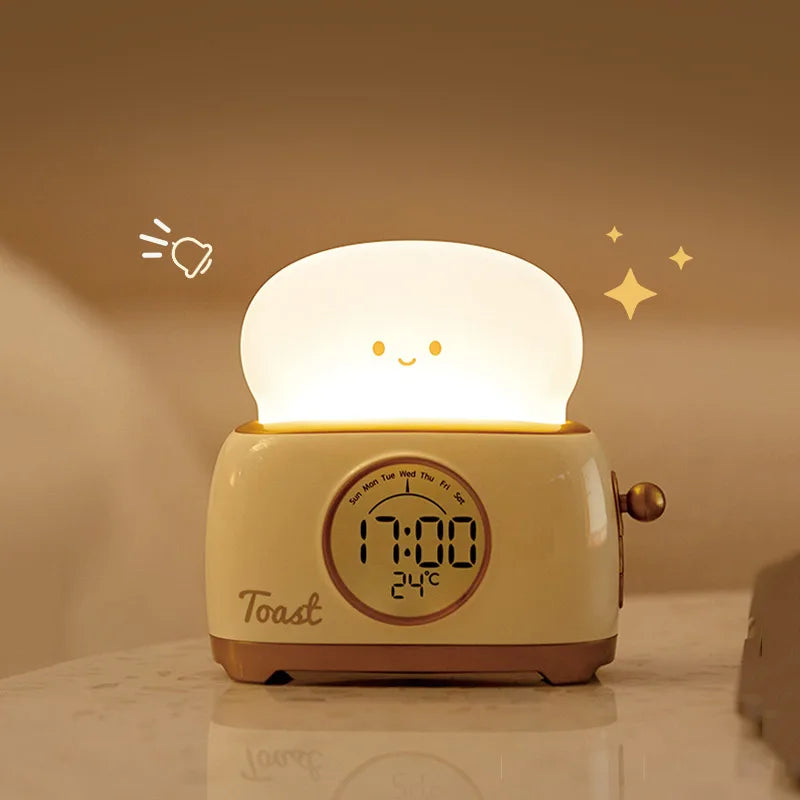 Kids Digital Alarm Clock  Smart Night Light With Temperature Display - Product showcase