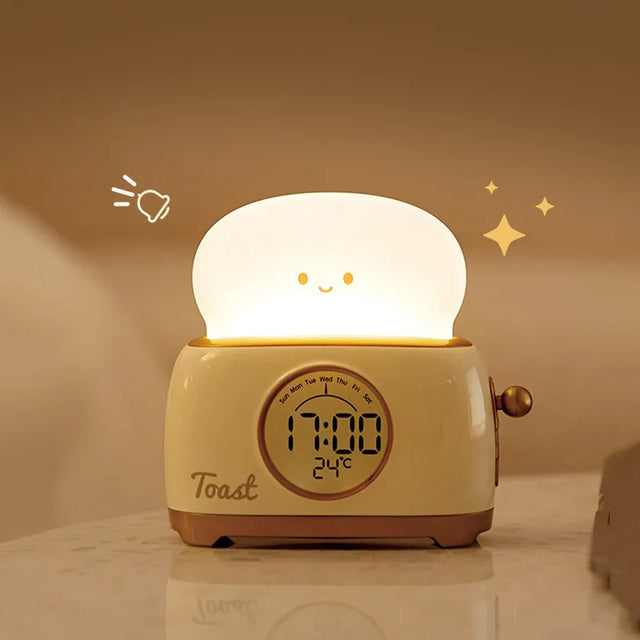 Kids Digital Alarm Clock  Smart Night Light With Temperature Display - Product showcase