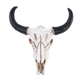 Decorative Longhorn Skull  White Resin Wall Art - Product detail 4