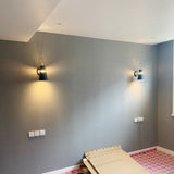 Modern Wall Sconce  Blue Metal Gold Trim Design - Product detail 12