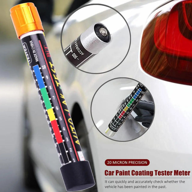 Professional Paint Thickness Gauge  Magnetic Tip 20 Micron Precision - Product showcase