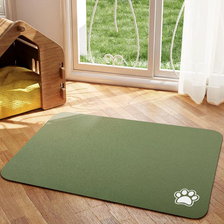Pet Food Mat  Quick-Dry Absorbent Floor Protection - Product example