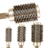 Professional Round Hair Brush Set  Ceramic Ionic Boar Bristle Design - Product example