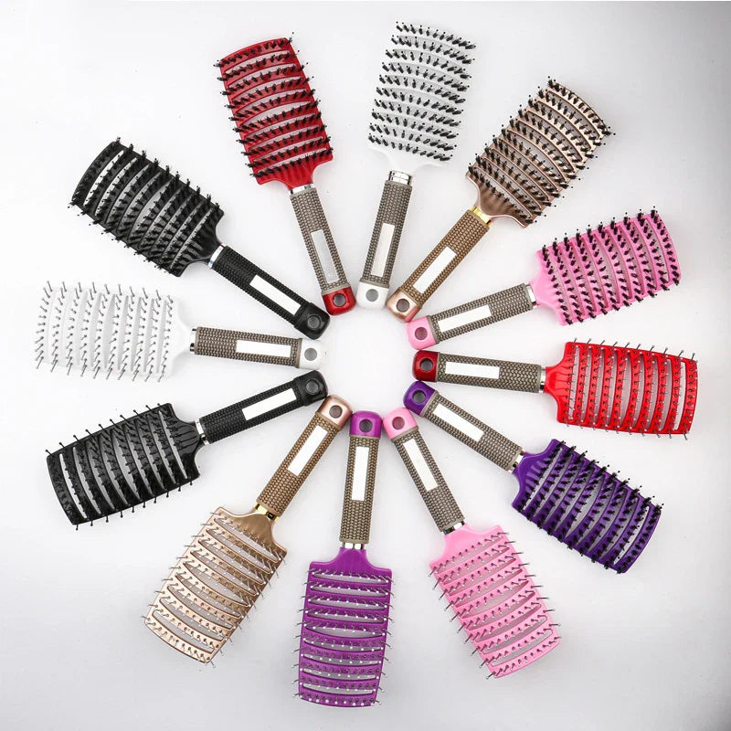 Professional Hair Detangling Brush  Vented Scalp Massage Design - Product detail 12