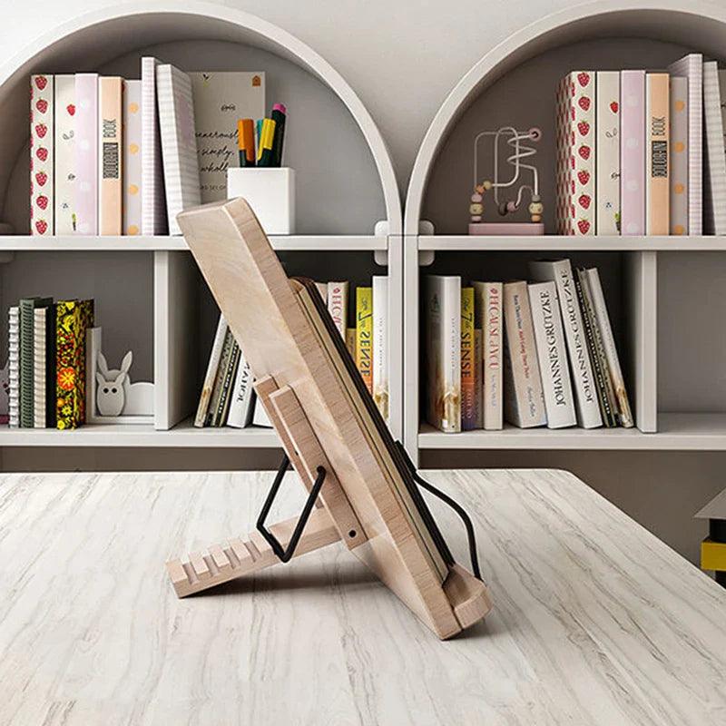 Wooden Book Stand  Adjustable Pine Reading Holder - Product detail 4