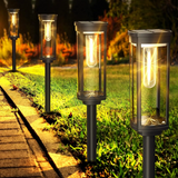 Solar Garden Path Lights  Glass Panel LED Lanterns - Product detail 8